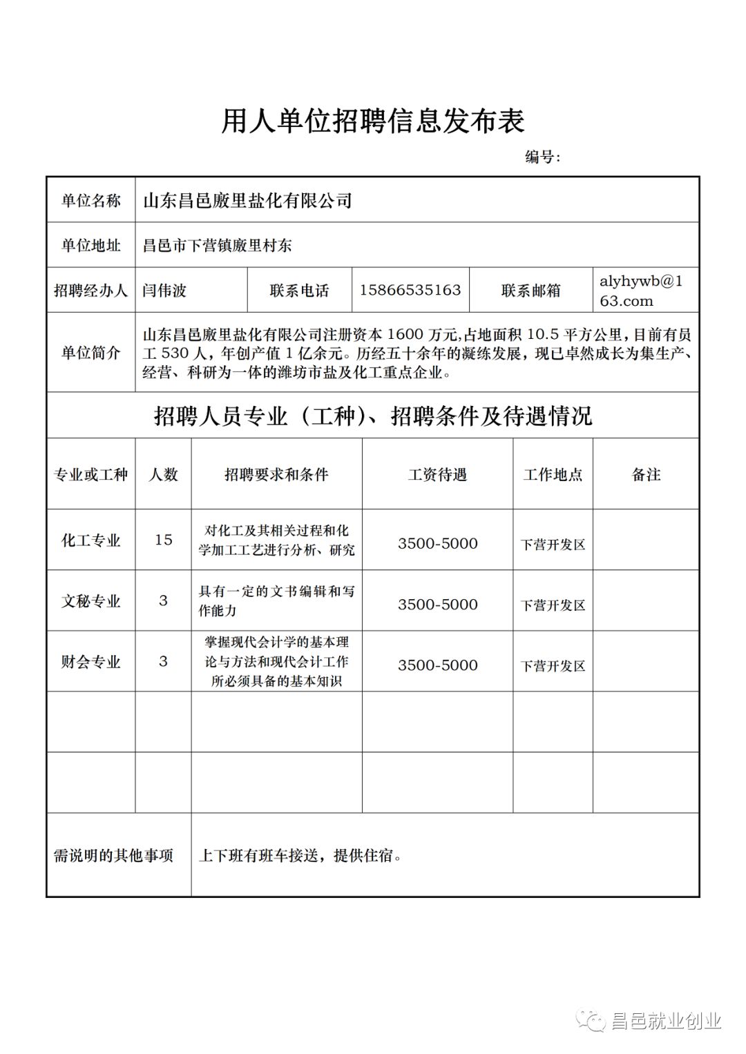 昌邑市级公路维护监理事业单位招聘启事