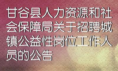 定日县人力资源和社会保障局最新招聘启事